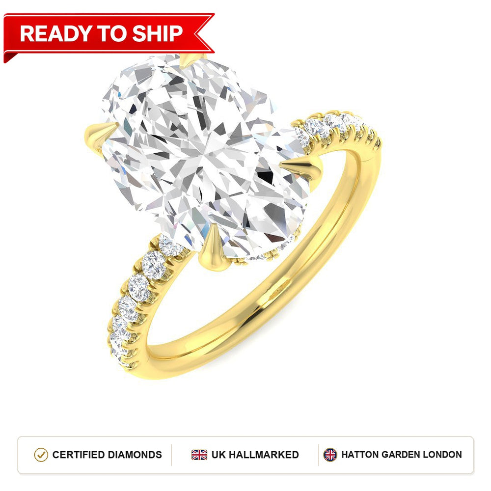 Lab grown diamond earring
