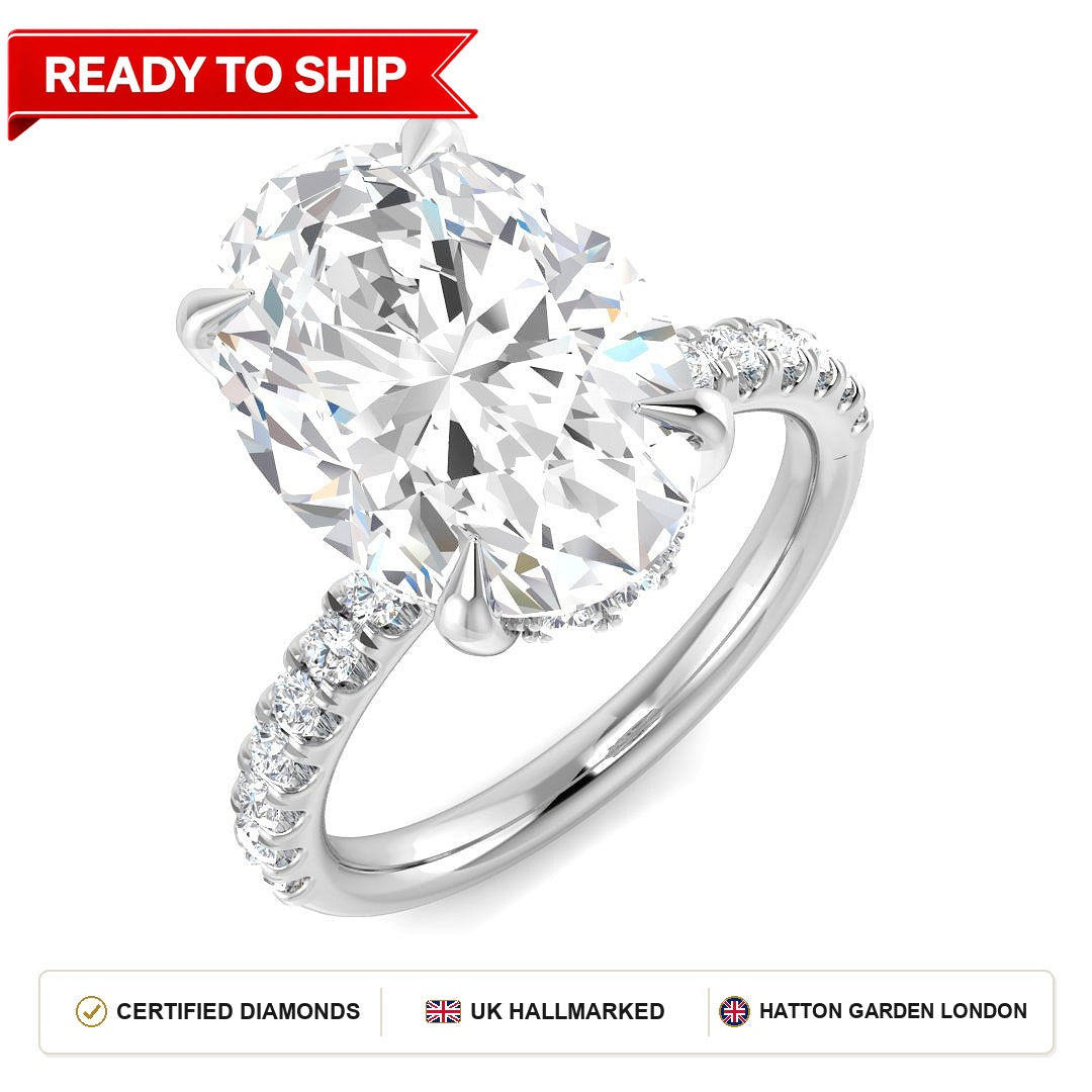 Lab grown diamond earring