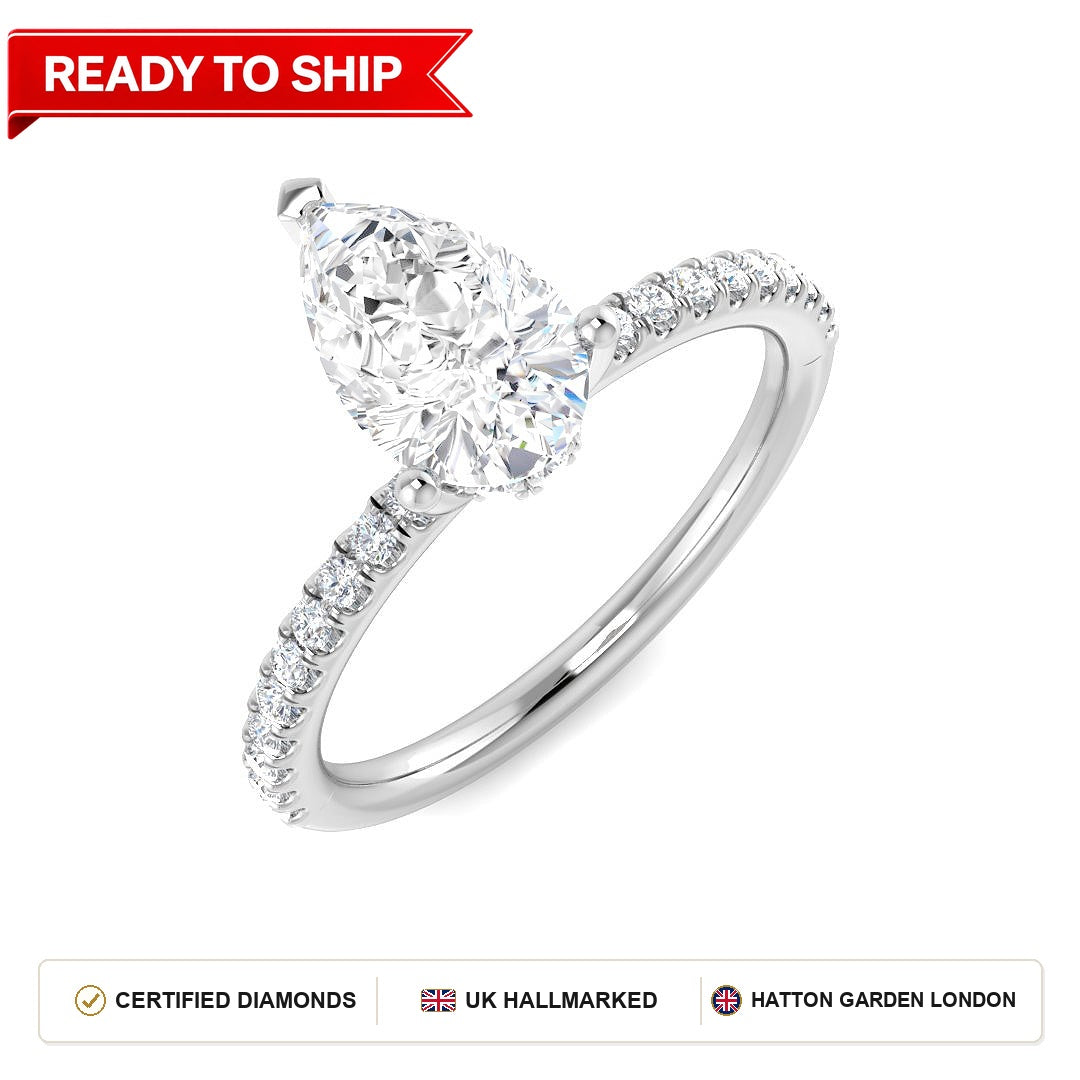 Lab grown diamond earring