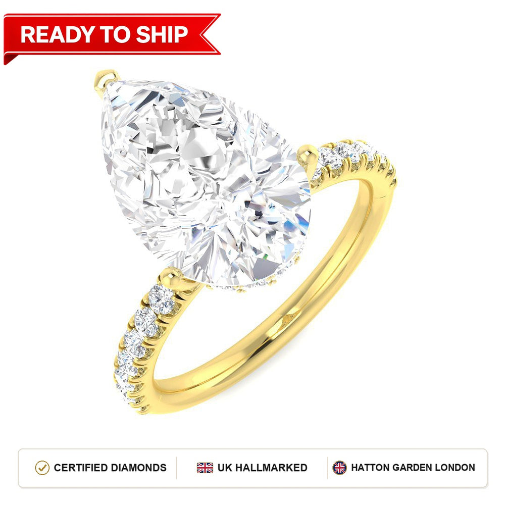 Lab grown diamond earring