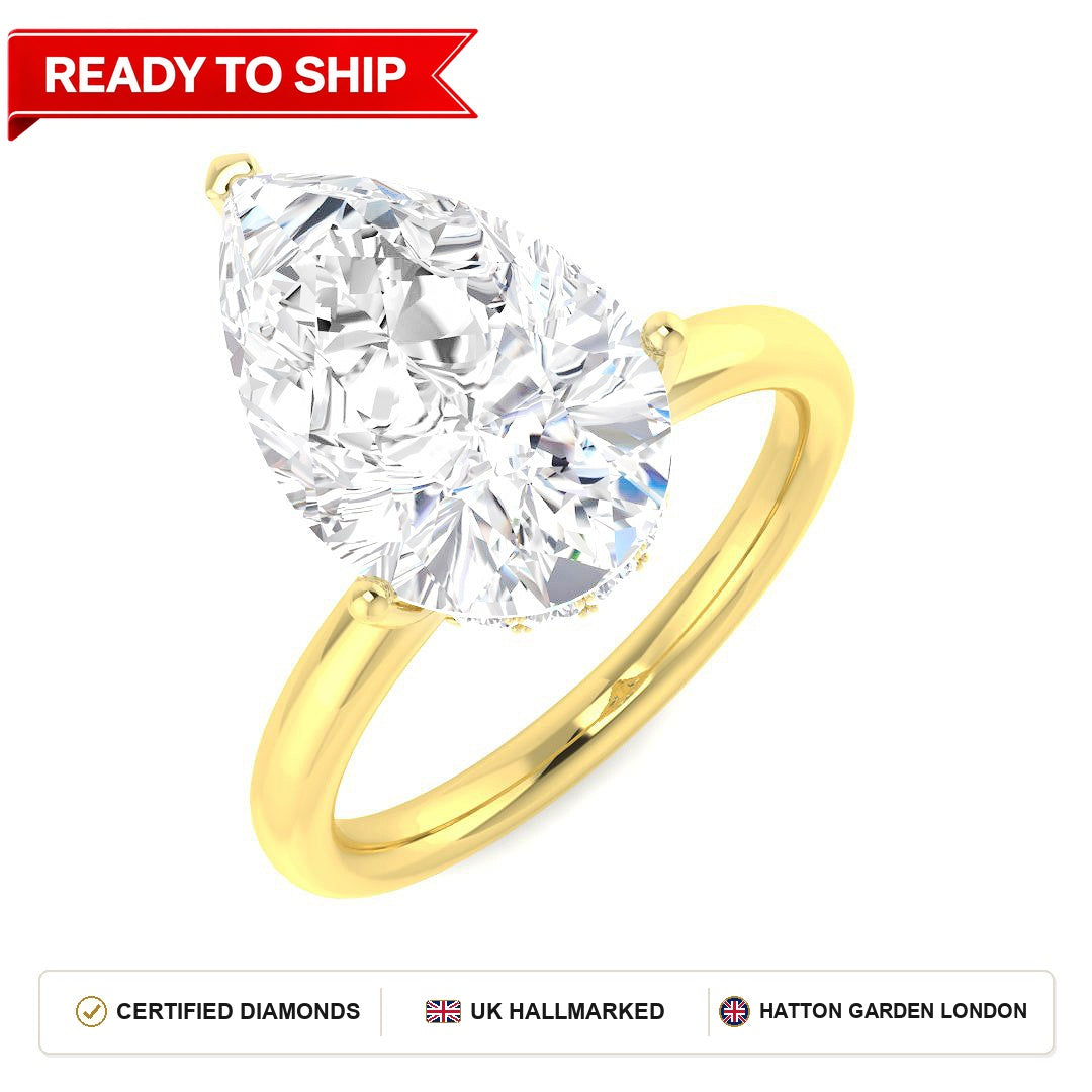 Lab grown diamond earring