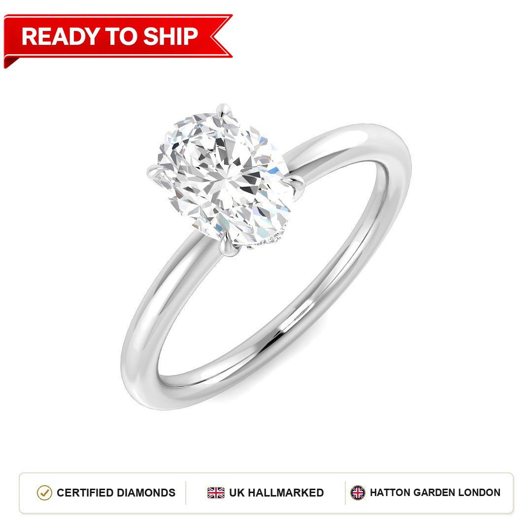 Lab grown diamond earring