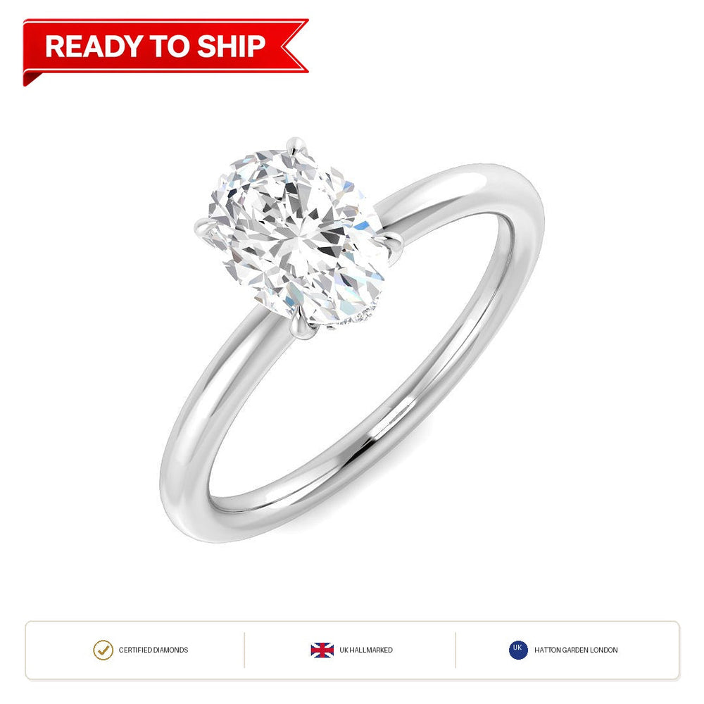 Lab grown diamond earring