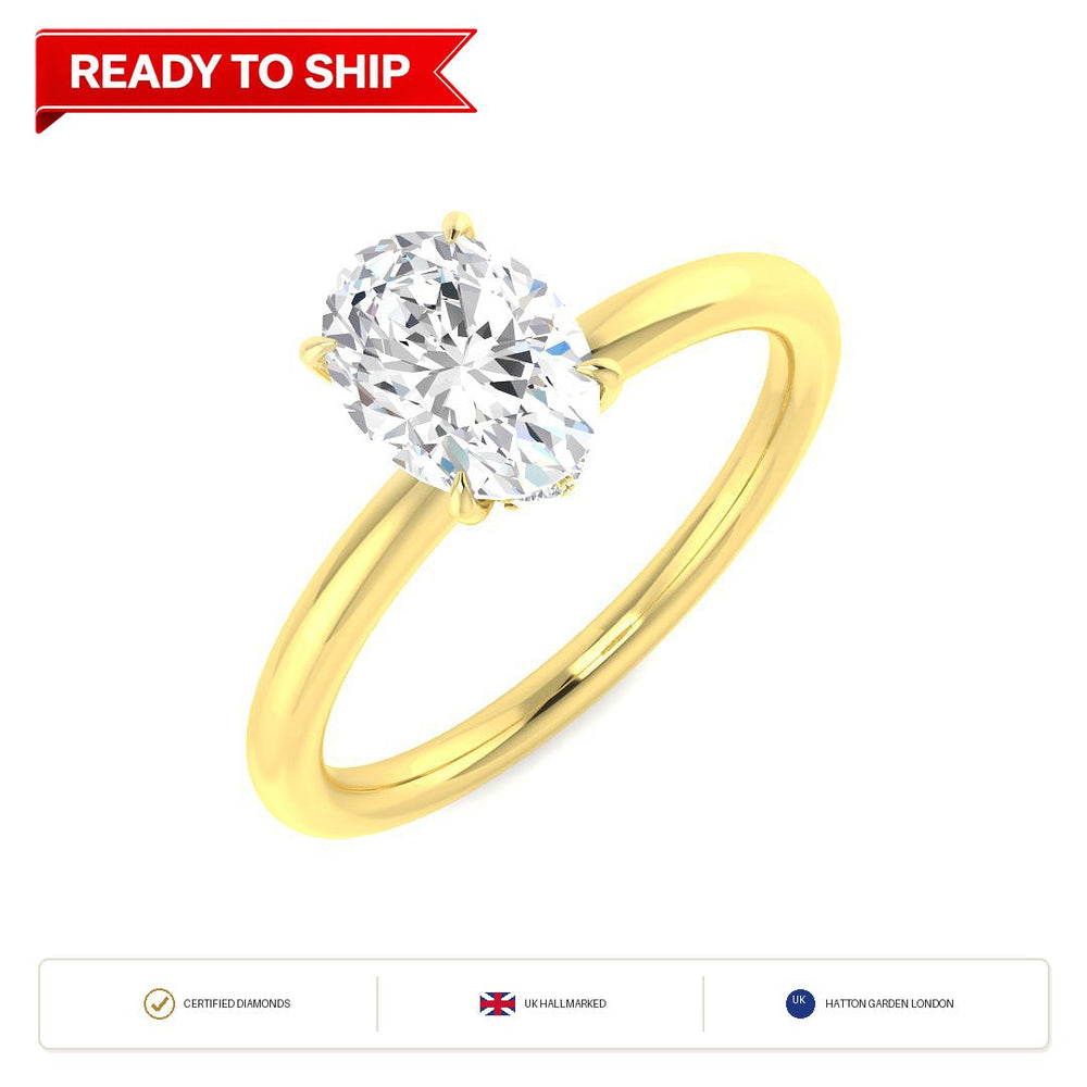 Lab grown diamond earring