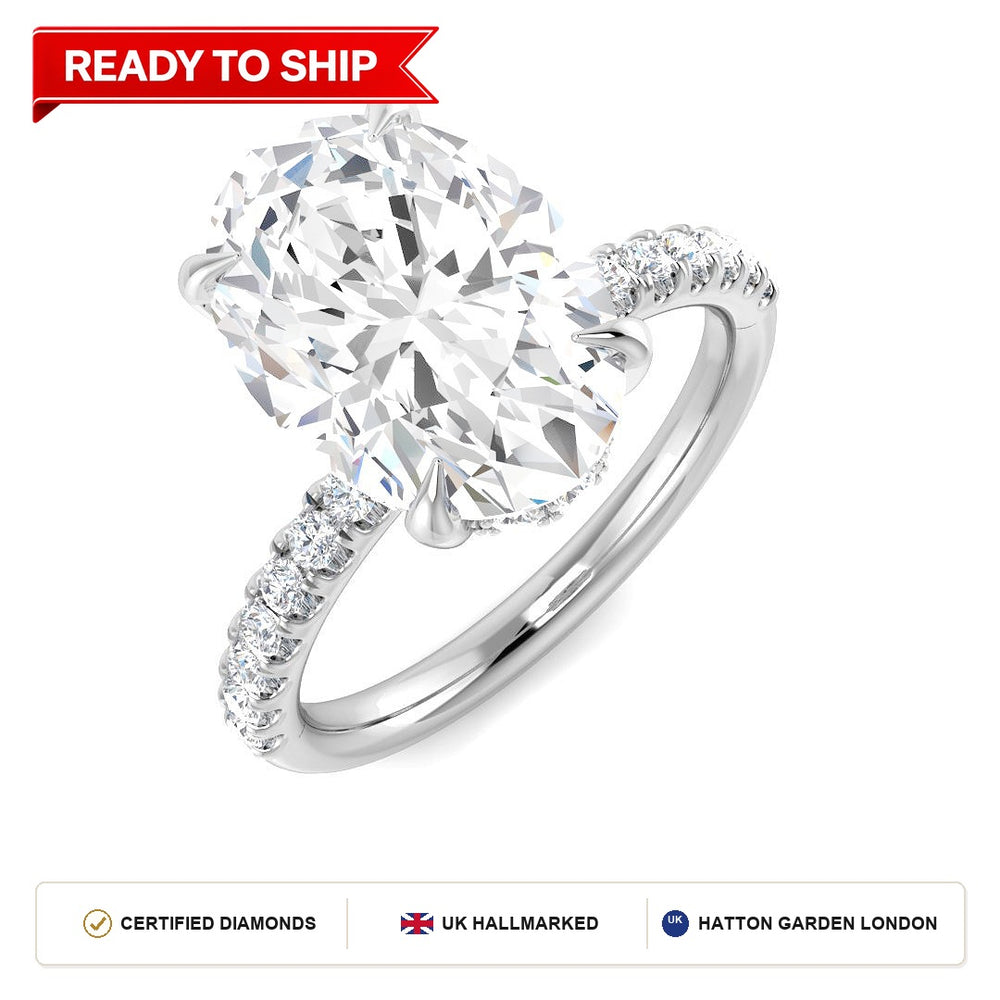 Lab grown diamond earring