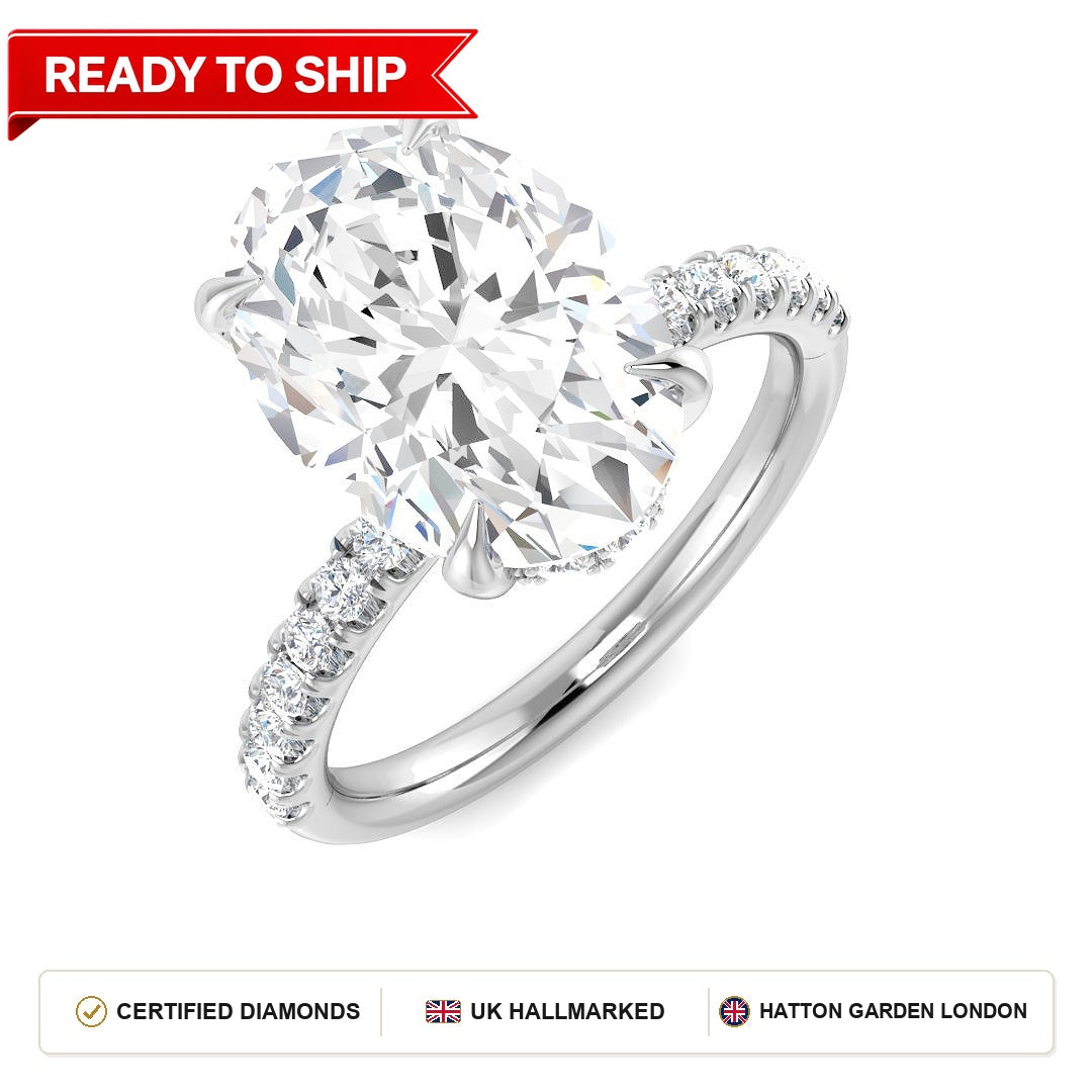Lab grown diamond earring