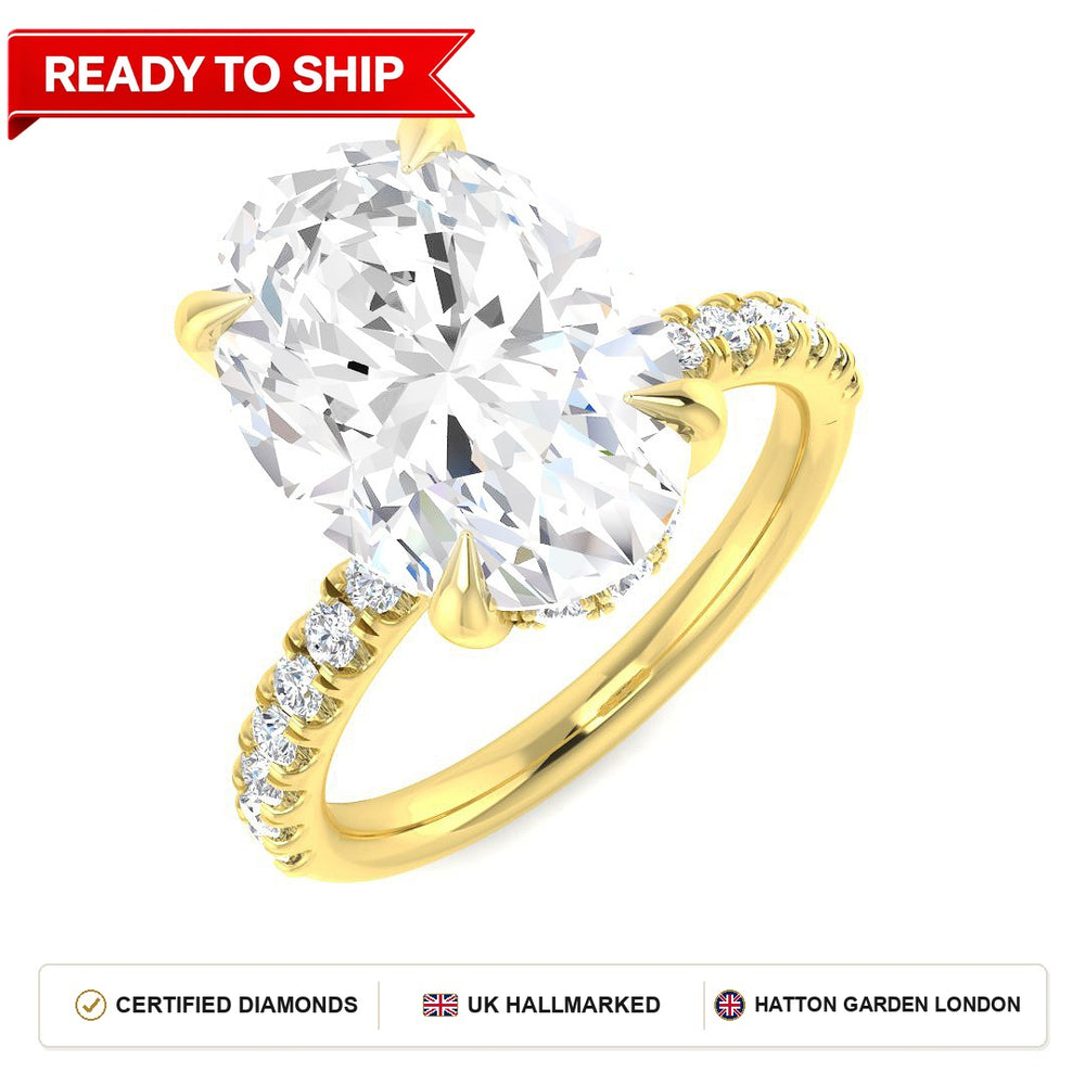 Lab grown diamond earring