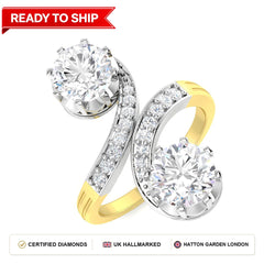 Lab grown diamond earring