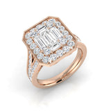 Diamond Hamptob Baguette & Brilliant Ring | 2ct