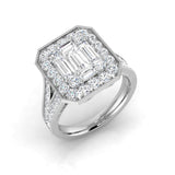 Diamond Hamptob Baguette & Brilliant Ring | 2ct