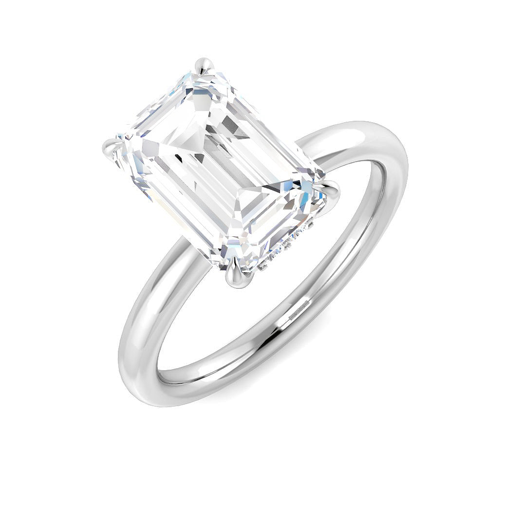 3.20 Ct D-E/VS Lab Grown Diamond Solitaire Ring 950 Platinum Ready To Ship