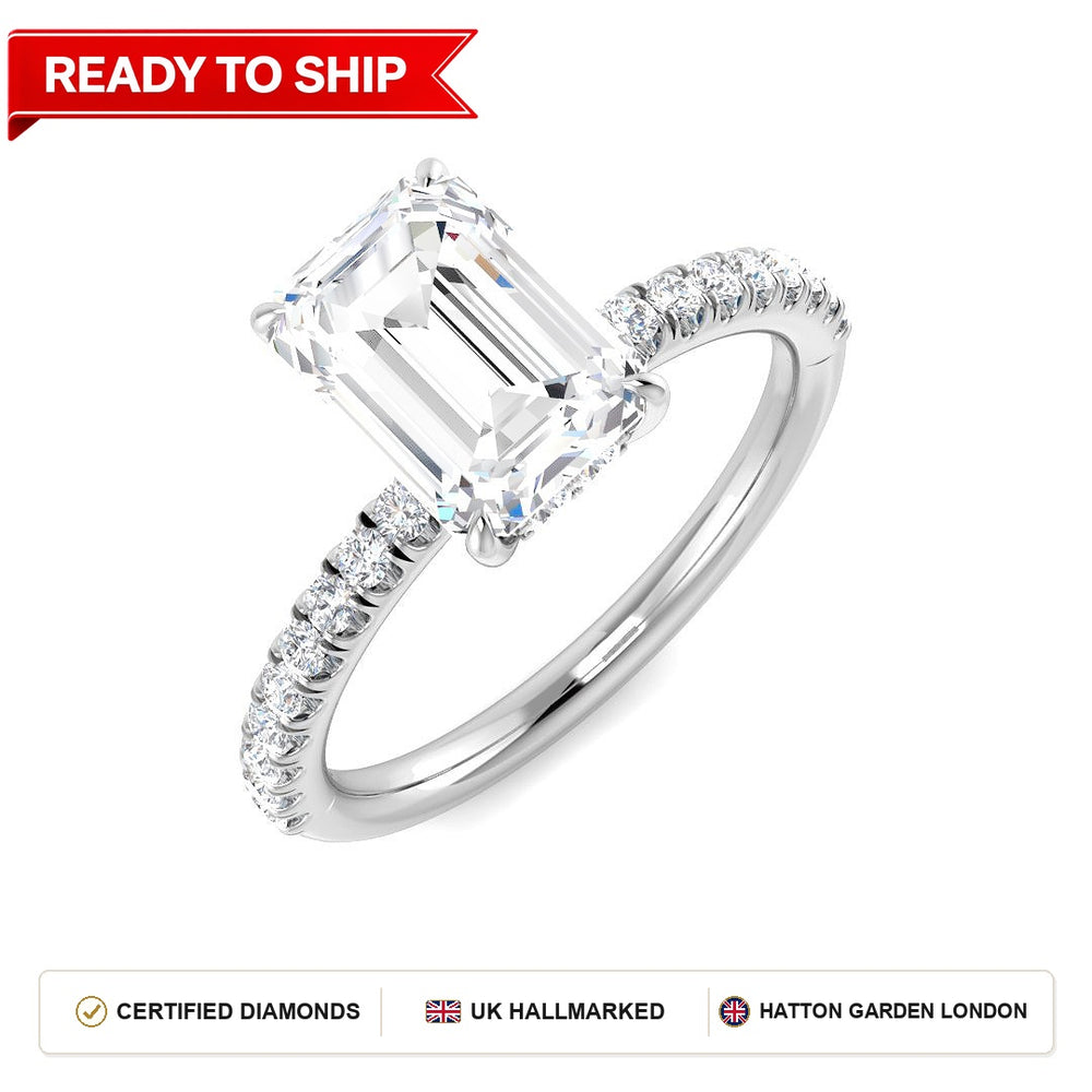 Lab grown diamond earring
