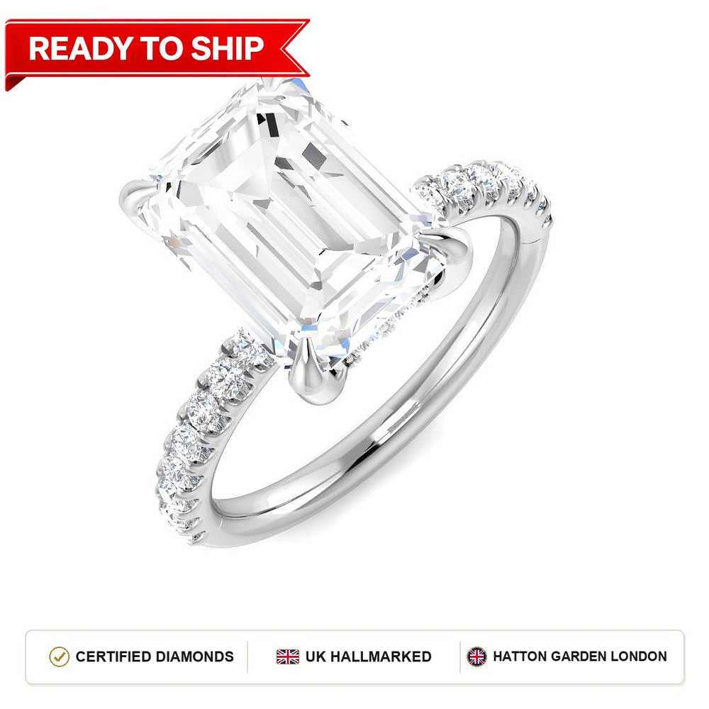 Lab grown diamond earring
