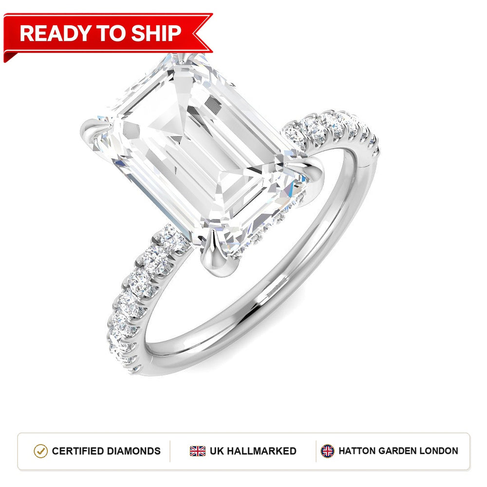 Lab grown diamond earring