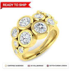 Lab grown diamond earring