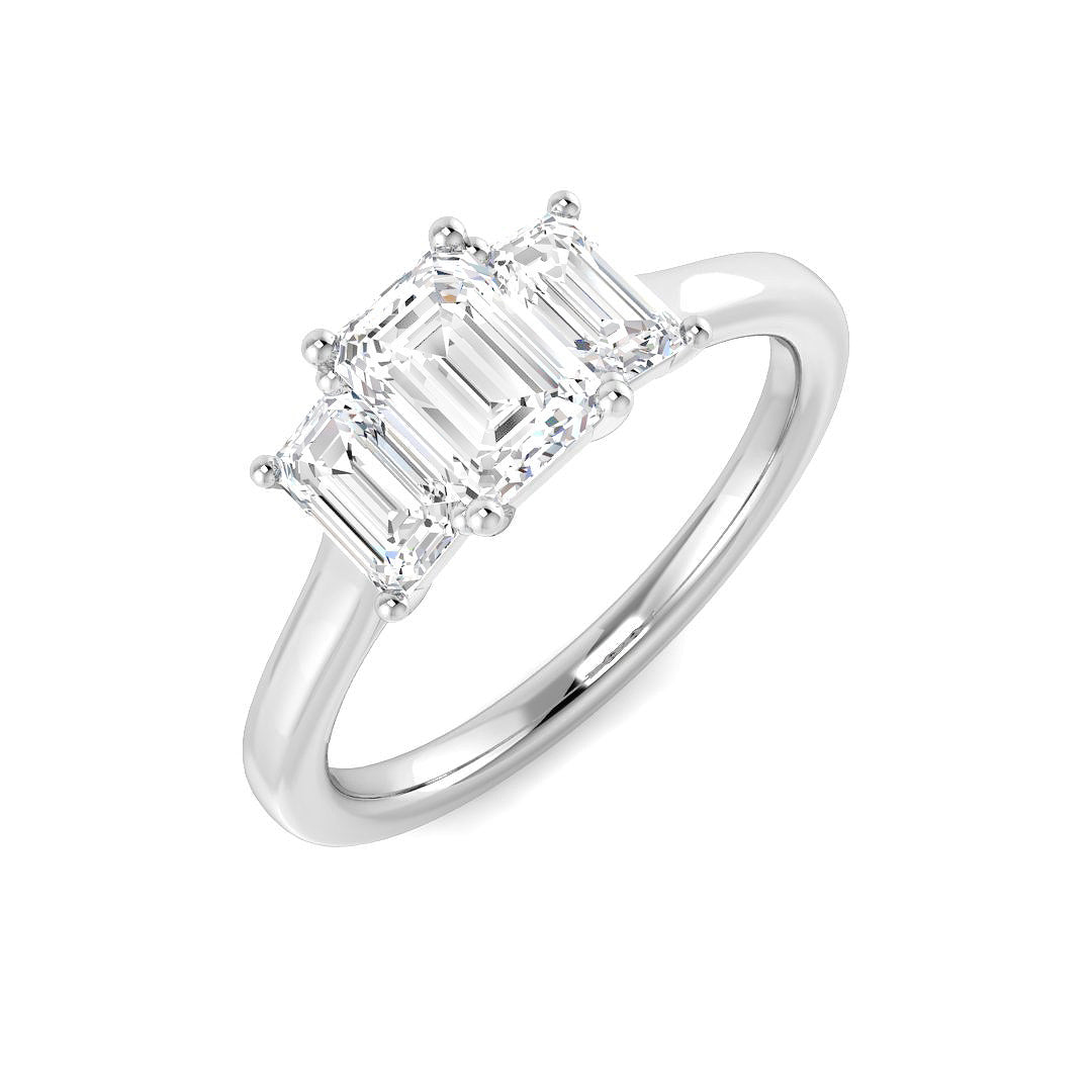 1.45 Ct Lab-Grown Diamond Ring in 9k White Gold | Ring Size M