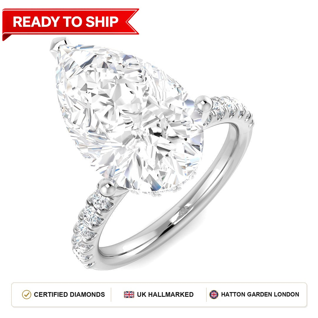 Lab grown diamond earring