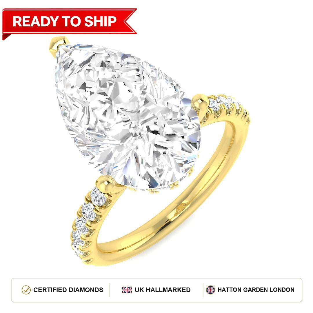 Lab grown diamond earring