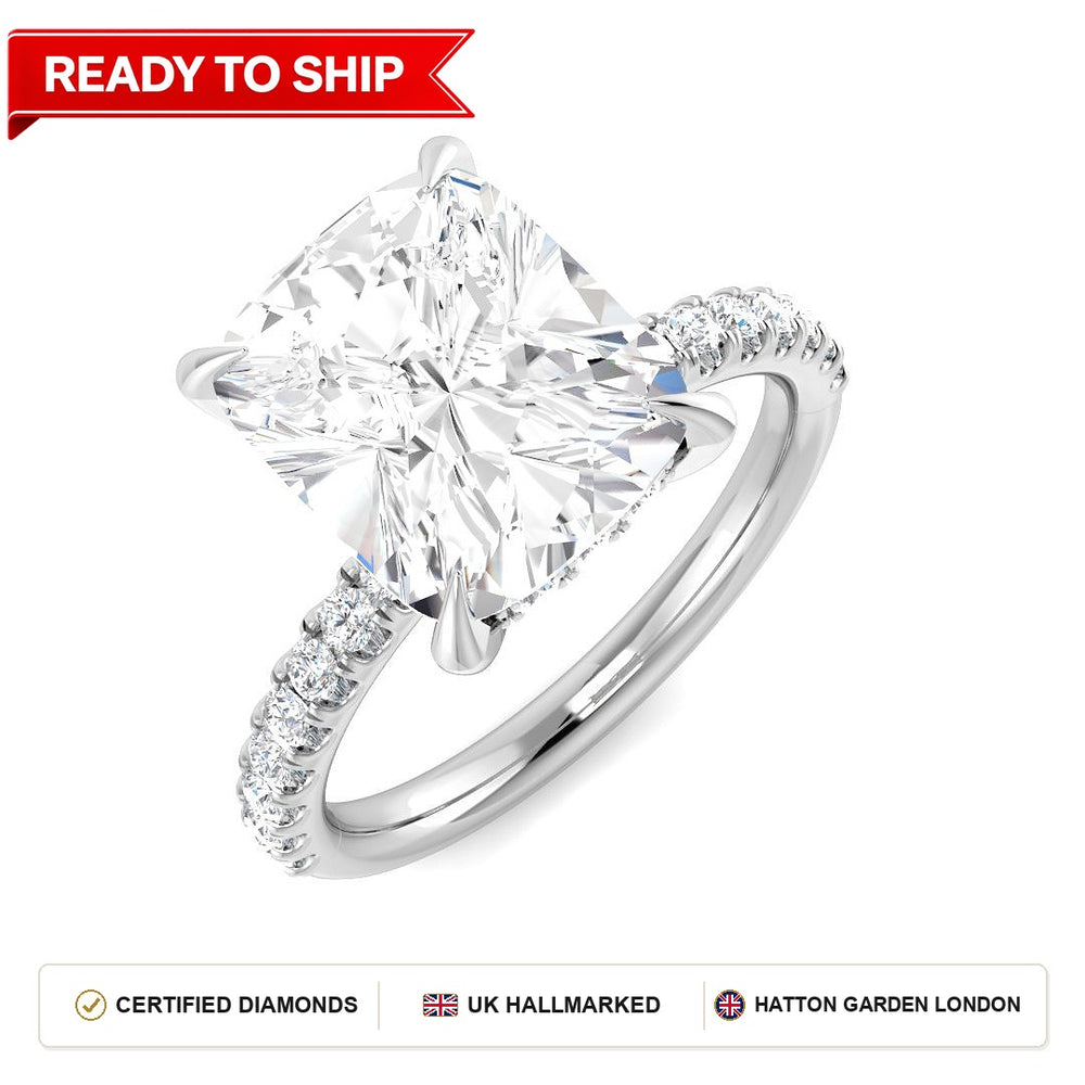 Lab grown diamond earring