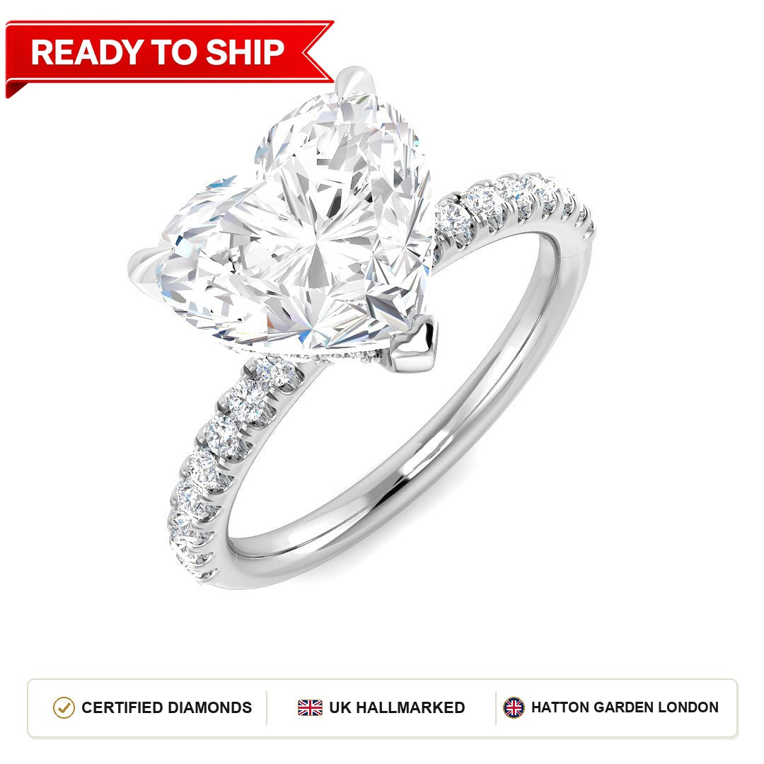Lab grown diamond earring