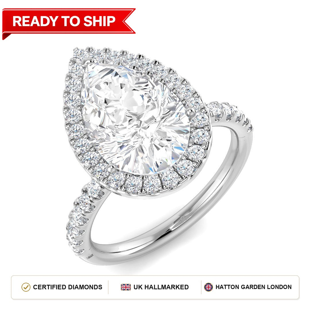 Lab grown diamond earring