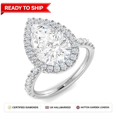 Lab grown diamond earring