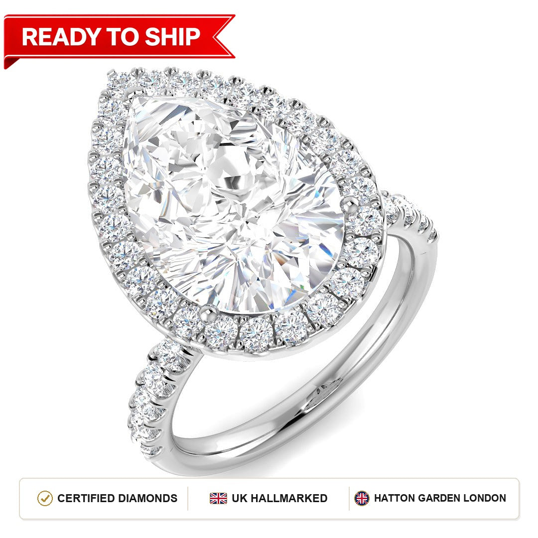Lab grown diamond earring