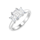 1.85Ct Lab Grown Diamond Ring in Platinum | Ring Size - M