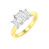 1.85Ct Lab Grown Diamond Ring in 9k Two Tone | Ring Size - M