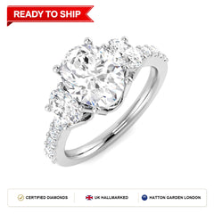 Lab grown diamond earring