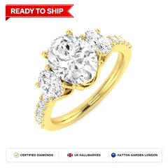 Lab grown diamond earring