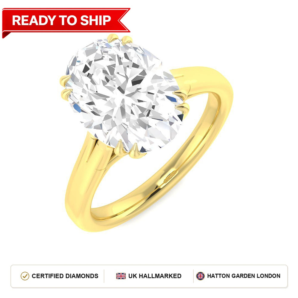 Lab grown diamond earring