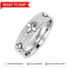 Lab grown diamond earring