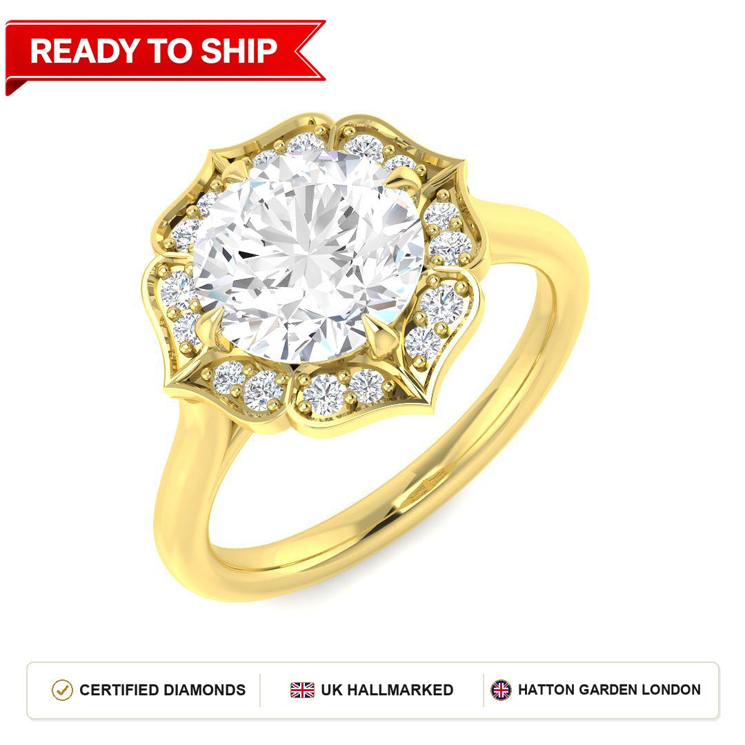Lab grown diamond earring