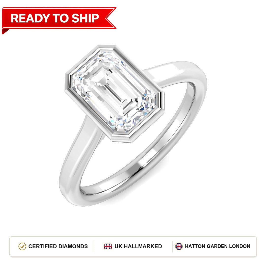 Lab grown diamond earring