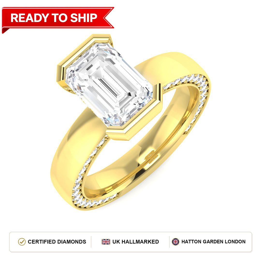 Lab grown diamond earring