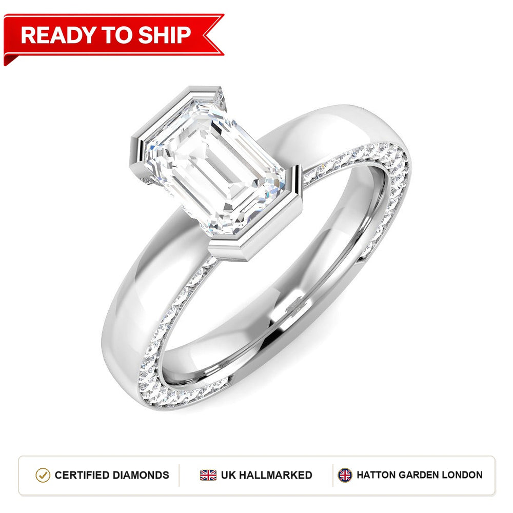 Lab grown diamond earring