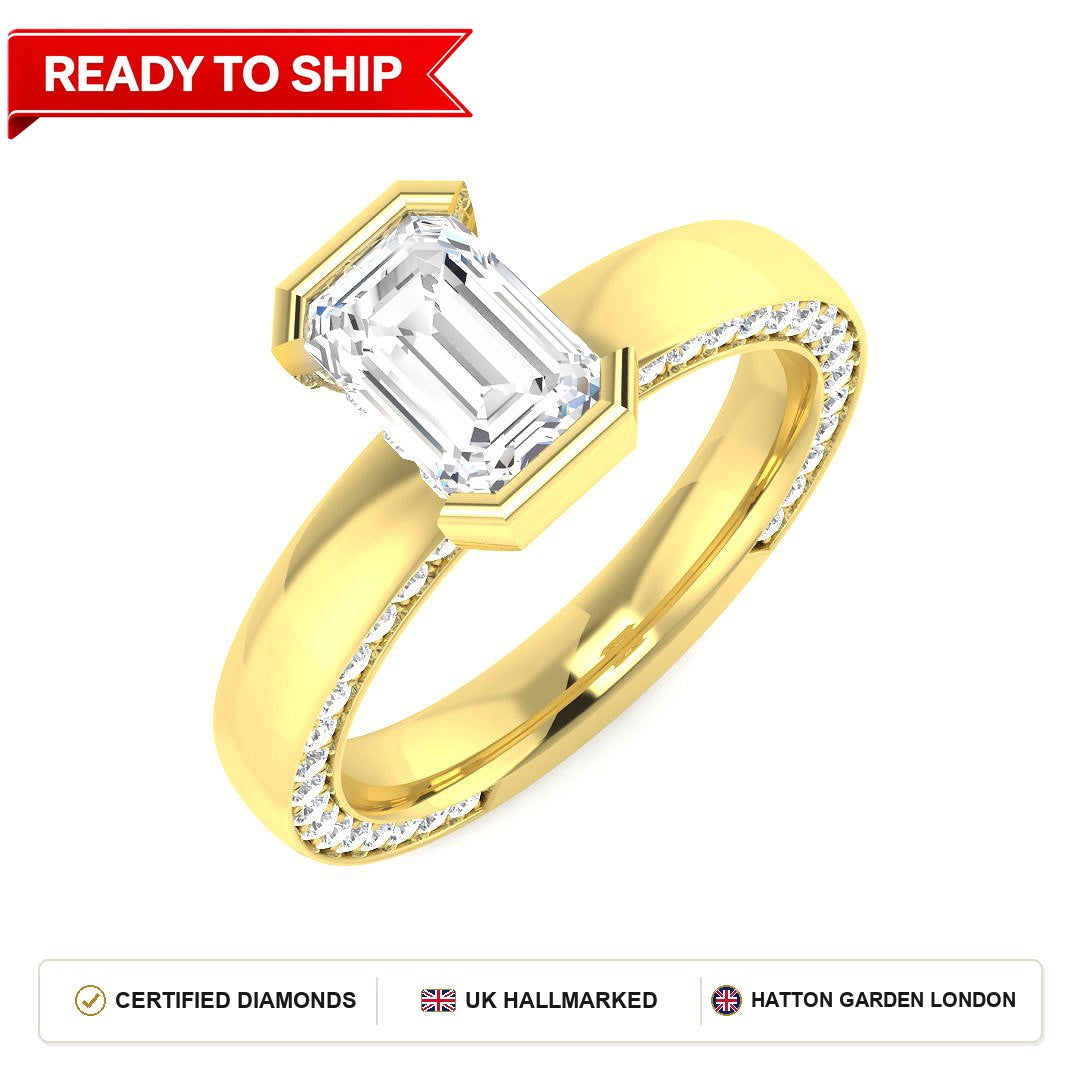 Lab grown diamond earring