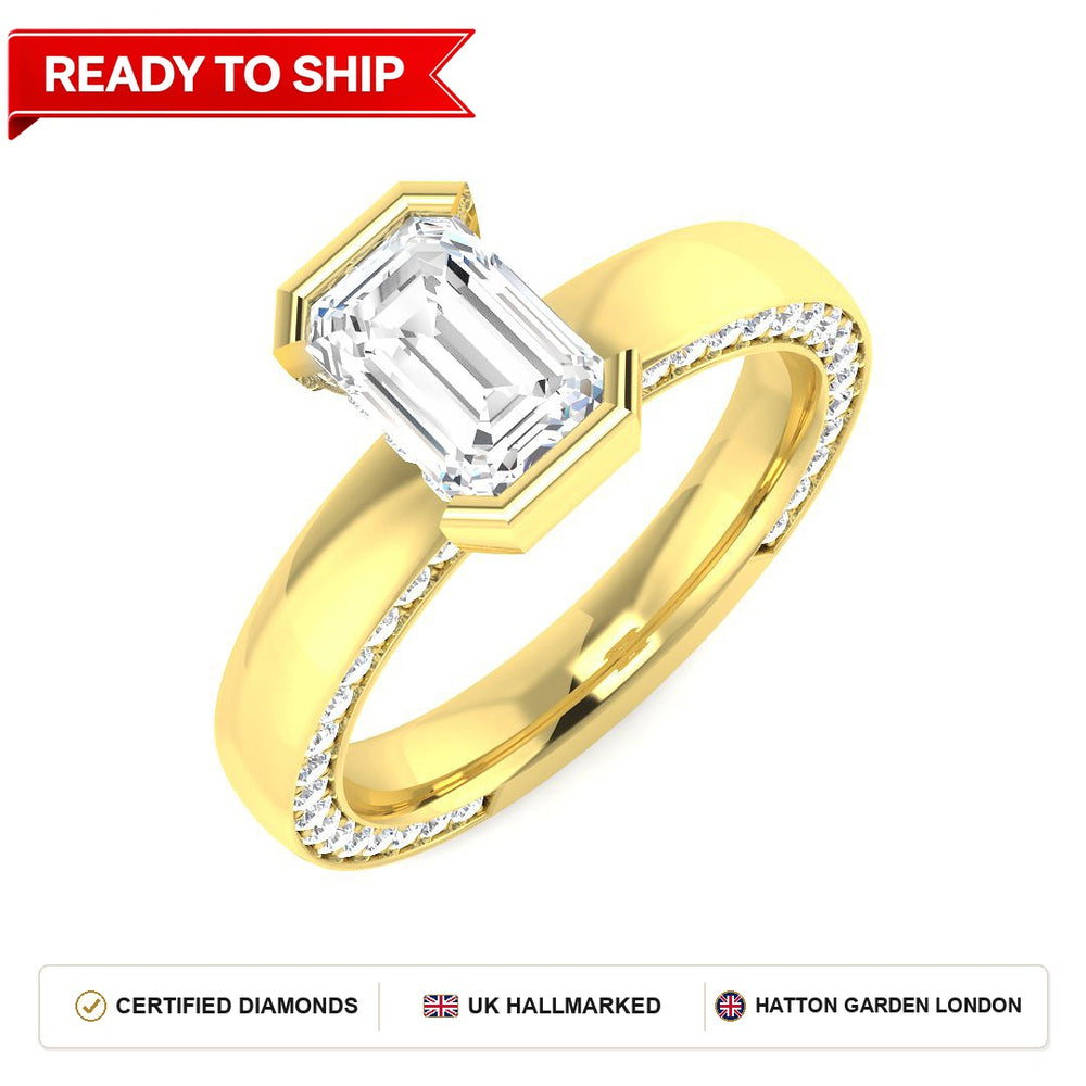 Lab grown diamond earring