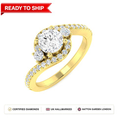 Lab grown diamond earring