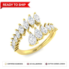 Lab grown diamond earring