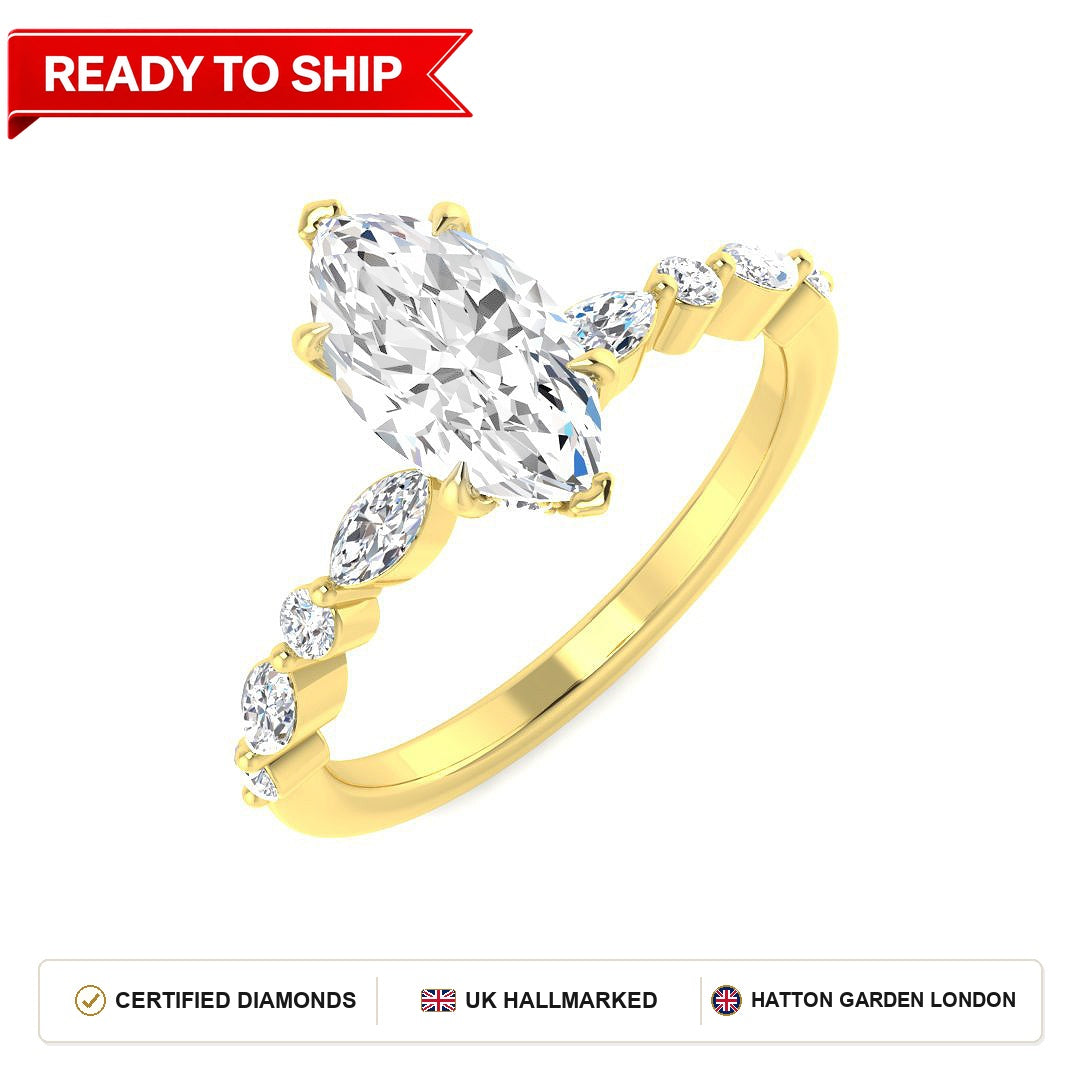 Lab grown diamond earring
