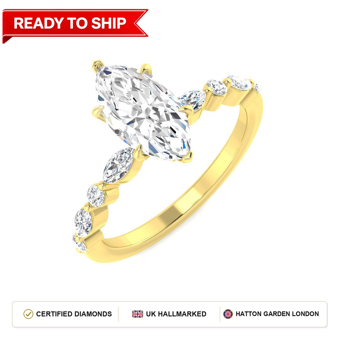 Lab grown diamond earring