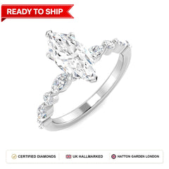 Lab grown diamond earring