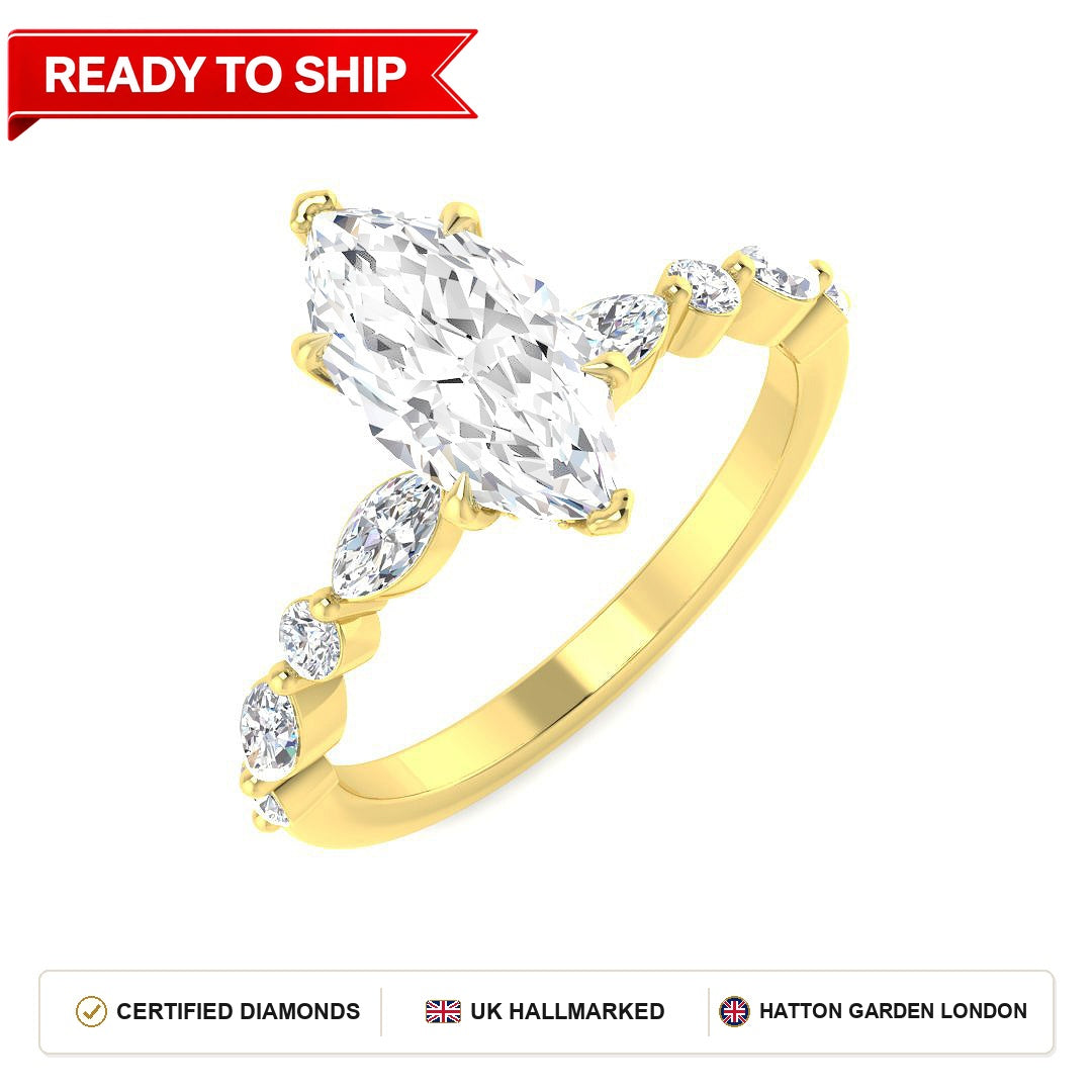 Lab grown diamond earring