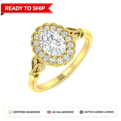 Lab grown diamond earring