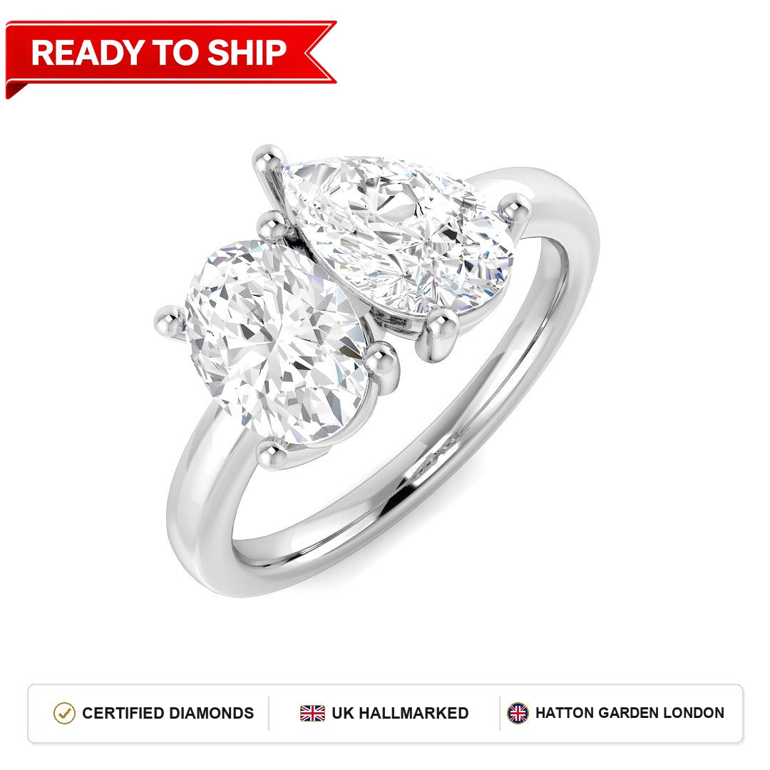Lab grown diamond earring