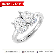 Lab grown diamond earring