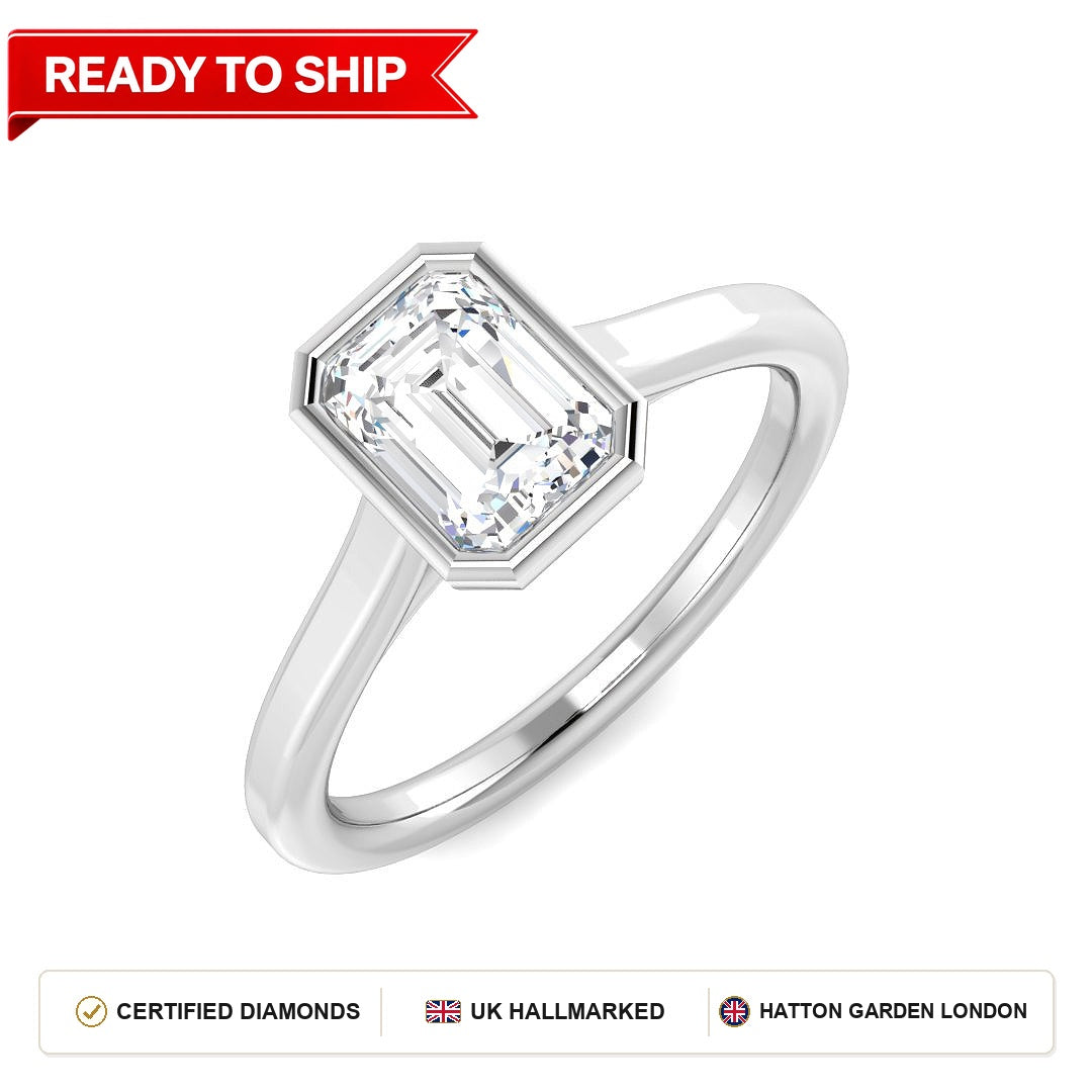 Lab grown diamond earring
