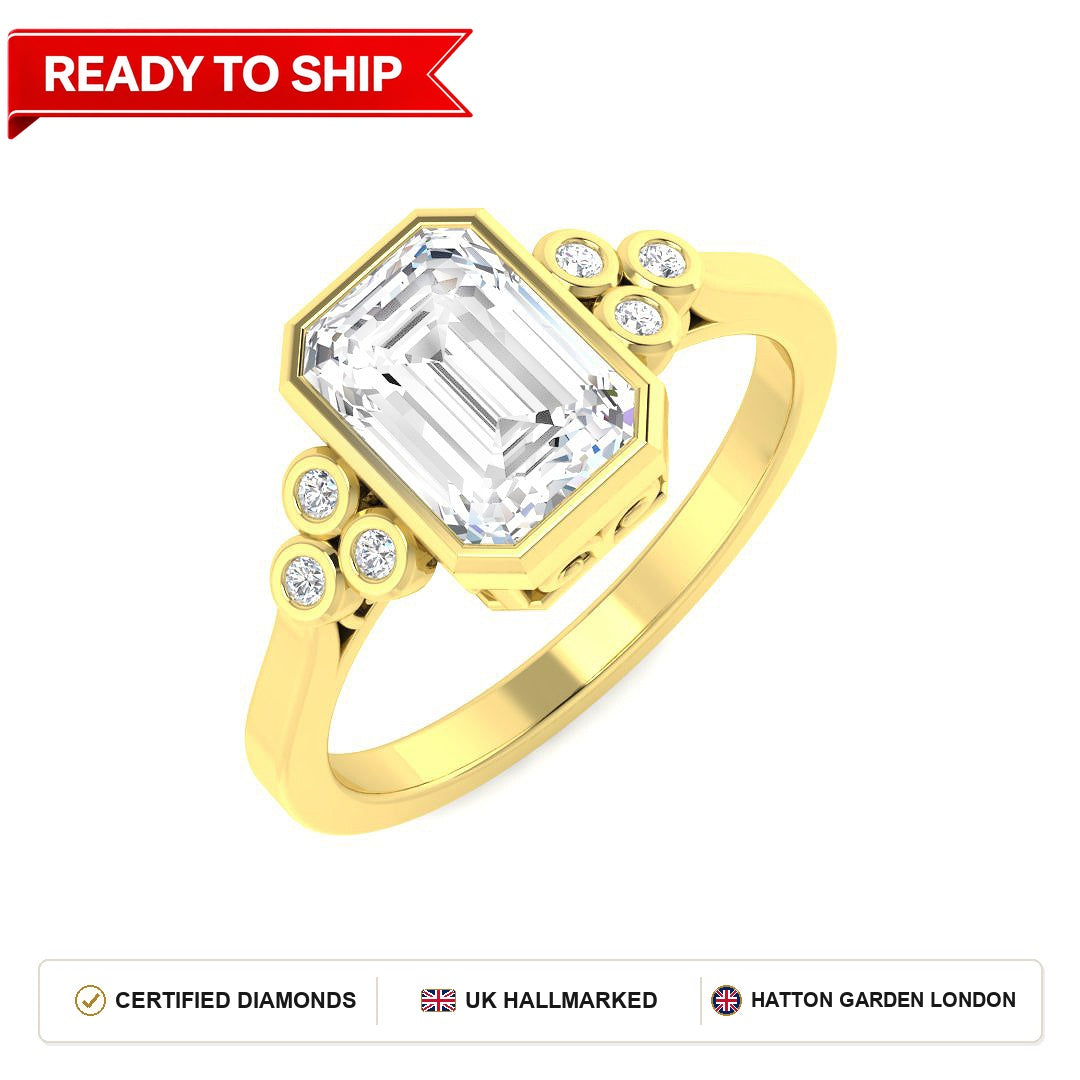 Lab grown diamond earring
